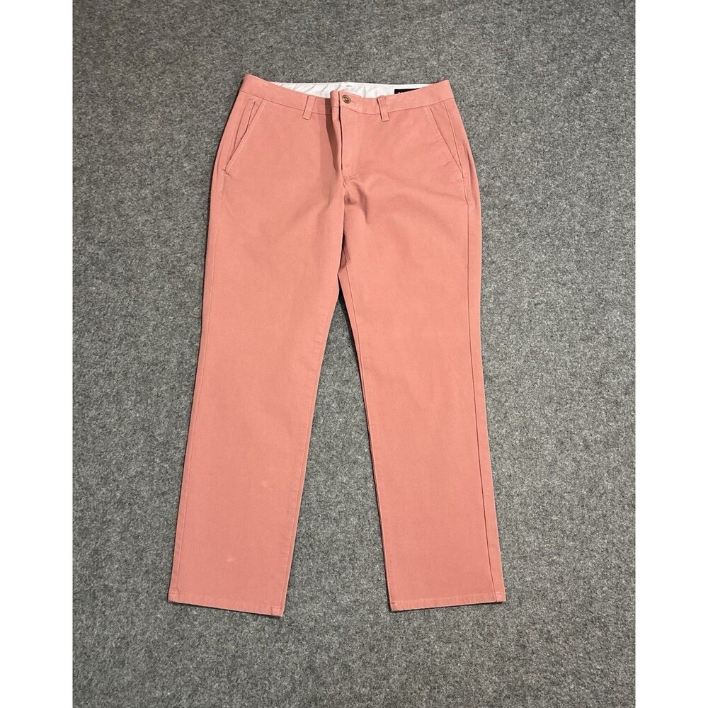 Bonobos Pants Size 32x28 Tailored Fit Cotton Casual Pink